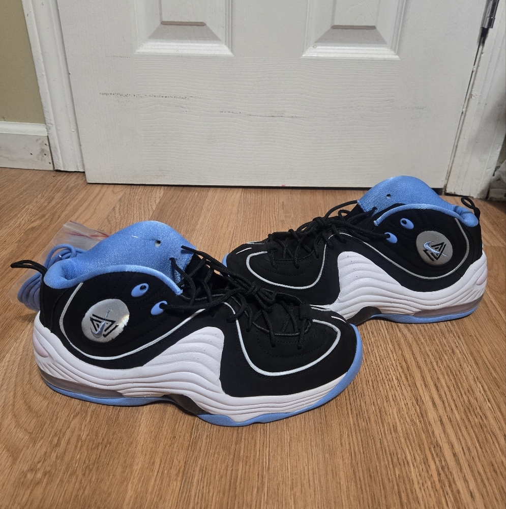 Nike Social Status x Air Penny 2 Mens Size 9 Shoes Black And Blue - Picture 5 of 8